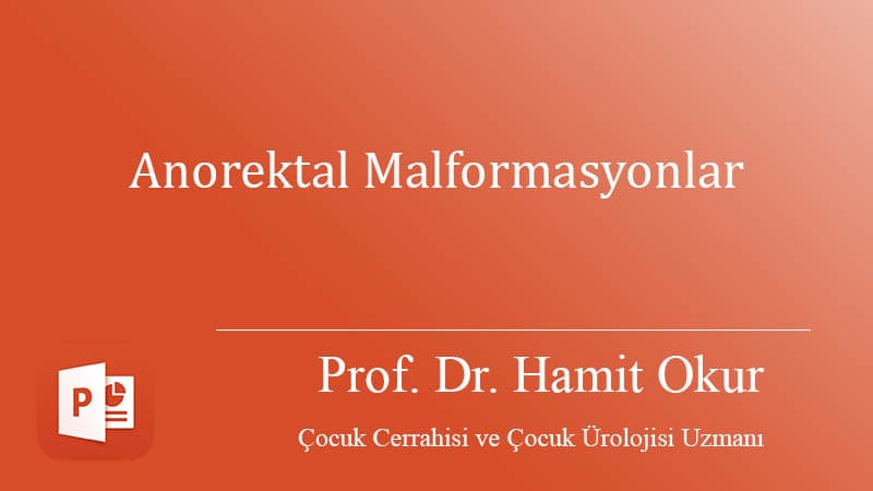 Anorectal Malformations
